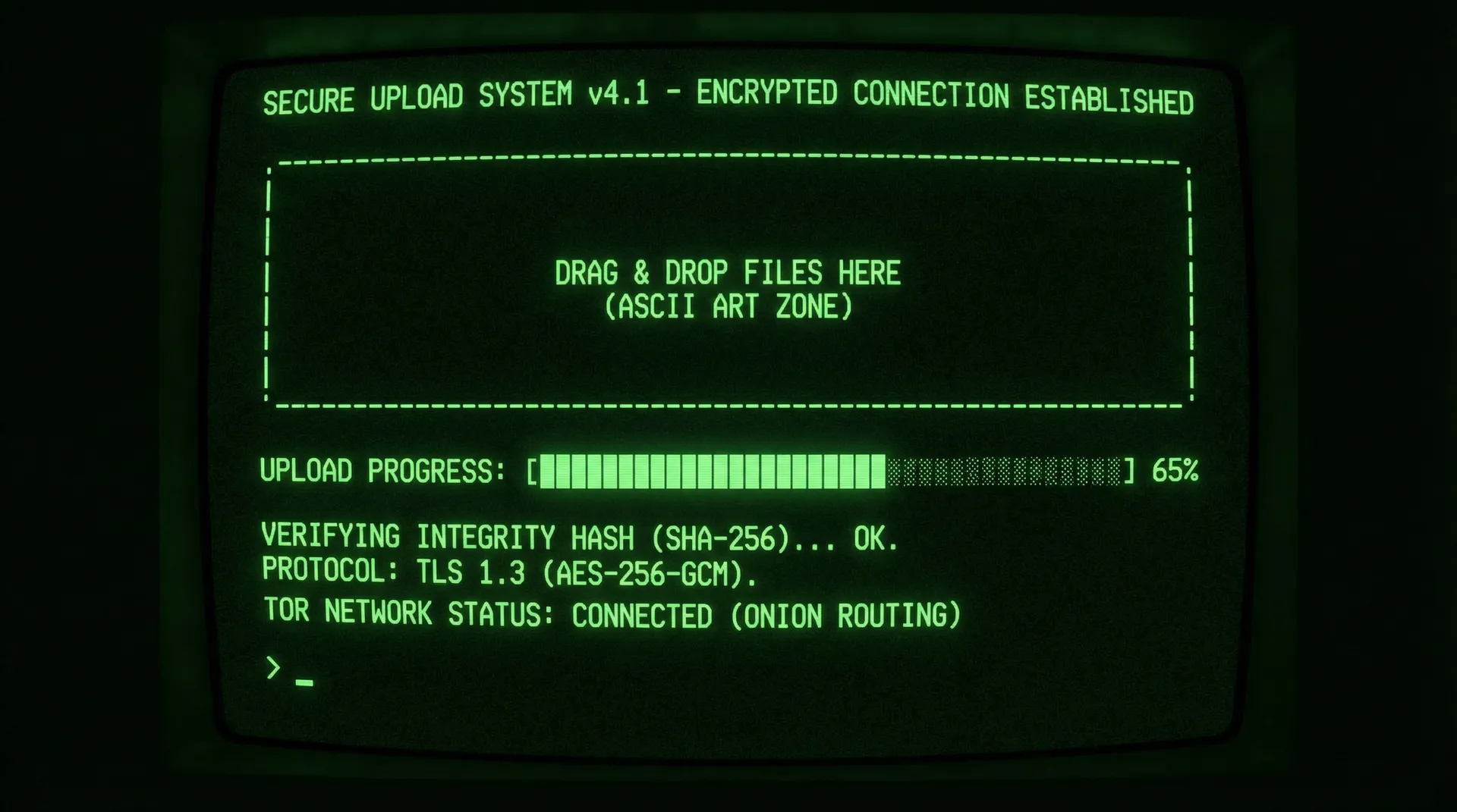 91吃瓜 安全加密上传系统界面截图