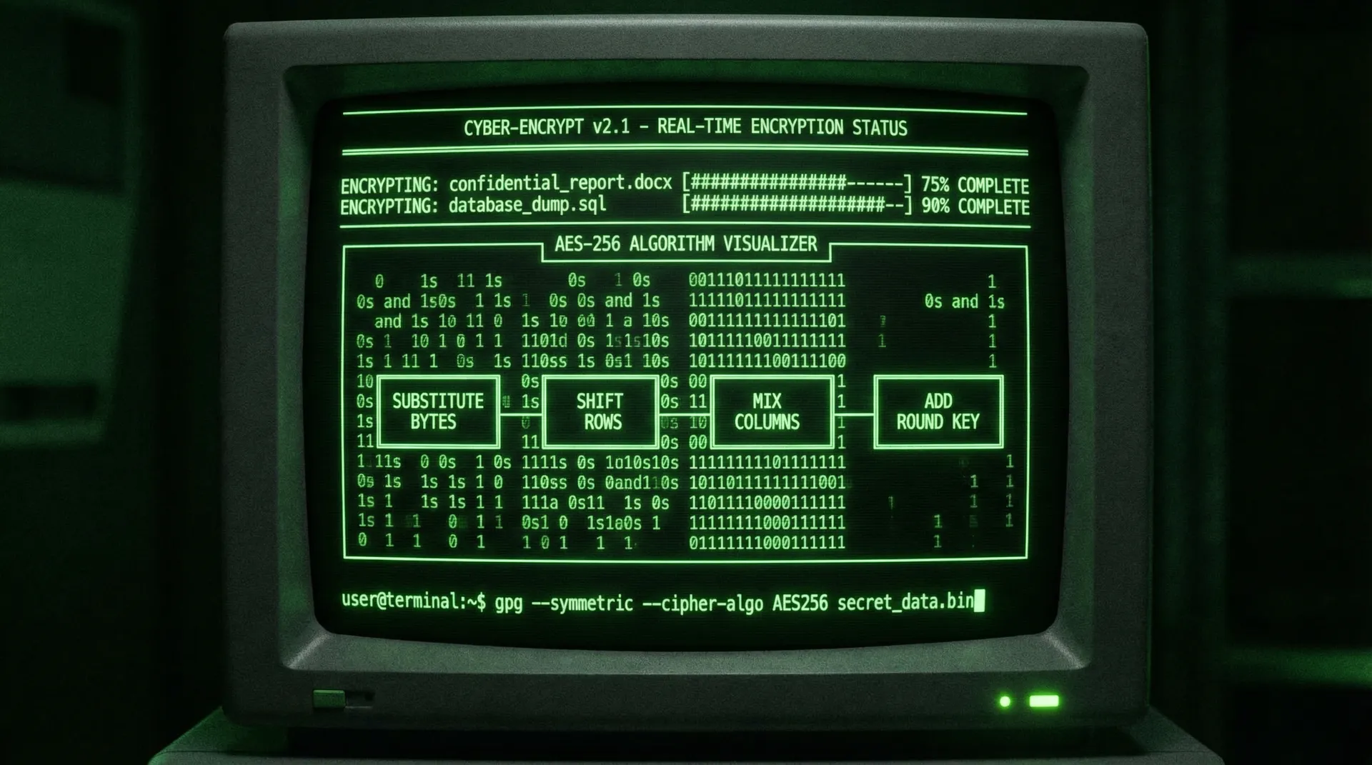 91吃瓜 数据加密解密过程终端可视化